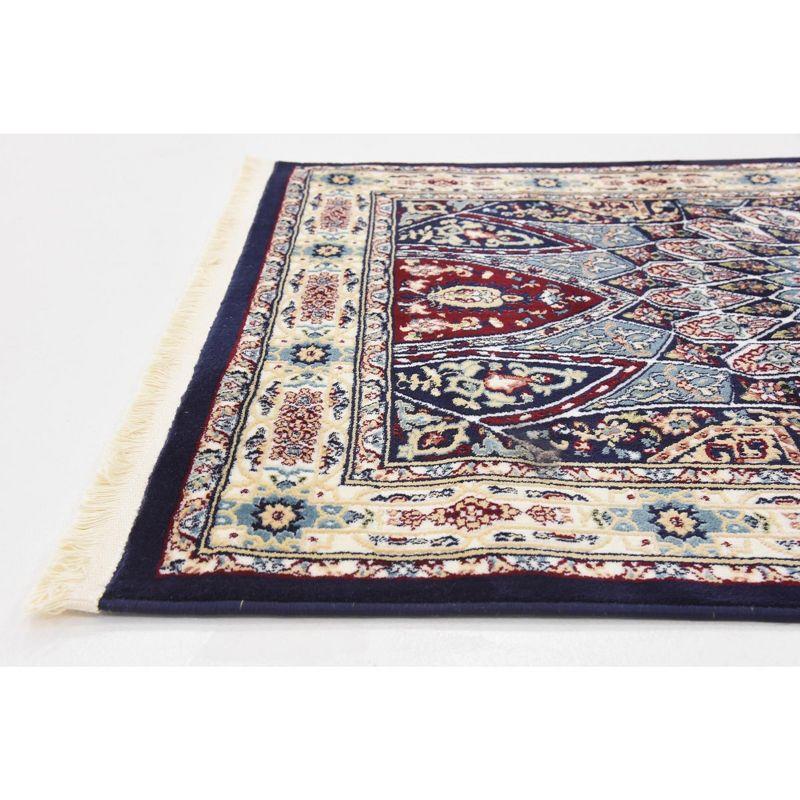 Unique Loom Narenj Collection Area Rug - Adams (5' 1" x 8' Rectangle Navy Blue/Beige)