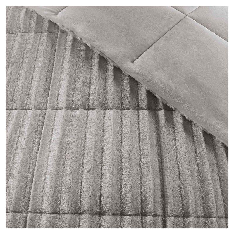 Madison Park Faux Fur 3 Piece Comforter Set