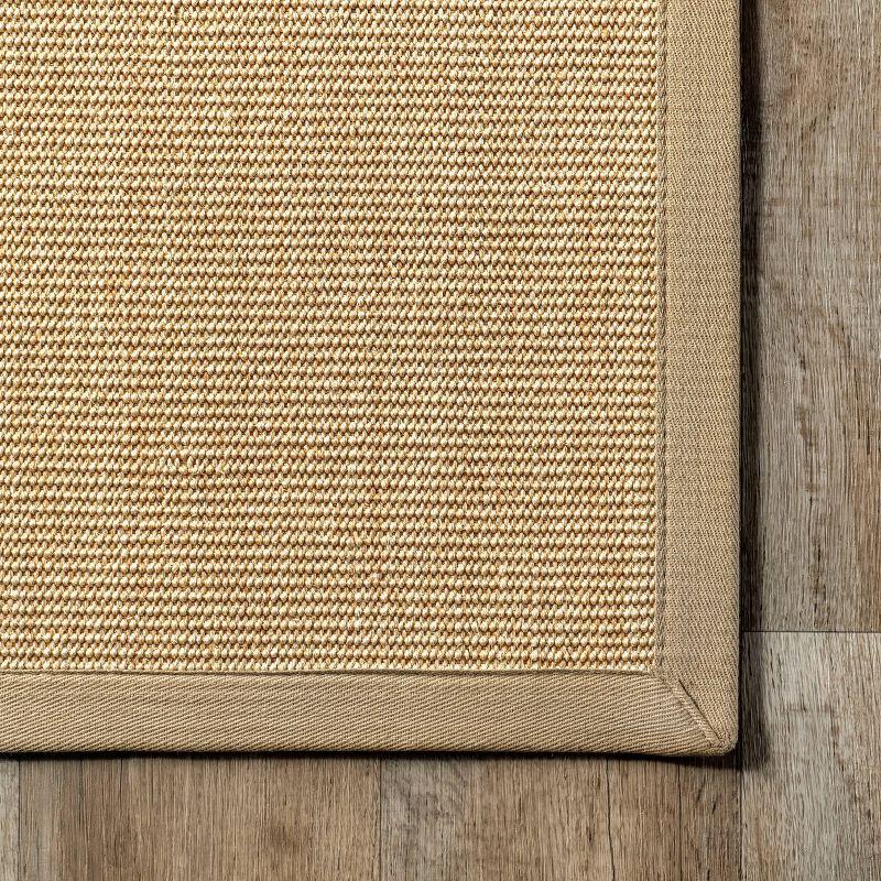 3'x5' Machine Woven orsay sisal Accent Rug Beige - nuLOOM: Modern Indoor Low Pile Skid-Resistant Area Rug