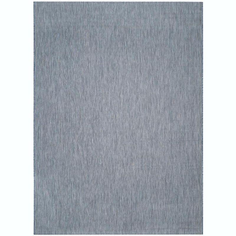 Courtyard CY8022 Power Loomed Indoor and Outdoor Area Rug - Navy/Grey - 8'x11' - Safavieh