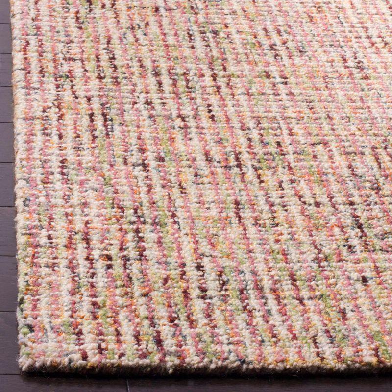 Burchett Handmade Tufted Wool Beige/Rust Area Rug