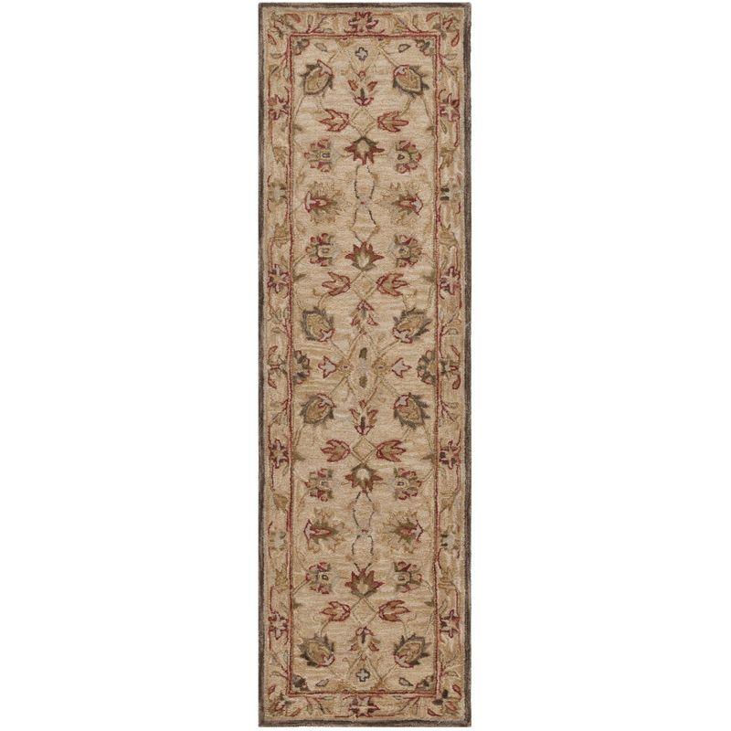 Anatolia AN512 Hand Tufted Indoor Runner Rug - Beige/Beige - 2'3"x12' - Safavieh