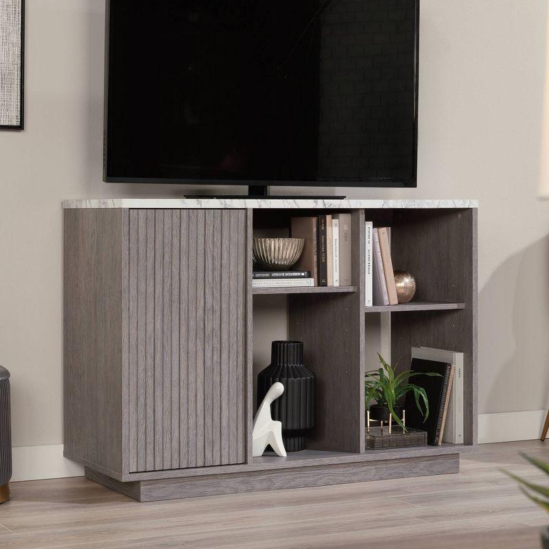 Ashen Oak Freestanding Storage Cabinet with Adjustable Shelving