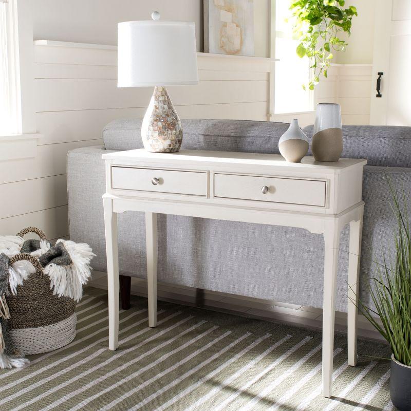 Opal 2 Drawer Console Table - CNS5726A - Off-White - Safavieh