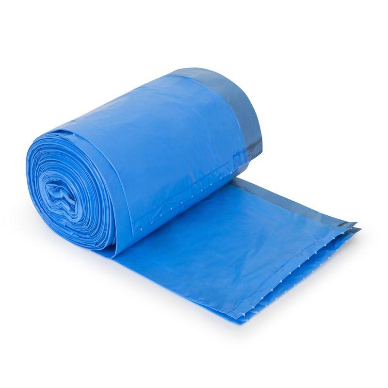 Plasticplace Trash Bags Compatible with simplehuman Code D (100 Count) Blue Recycling Bags 5.3 Gallon / 20 Liter 15.75"" x 28"