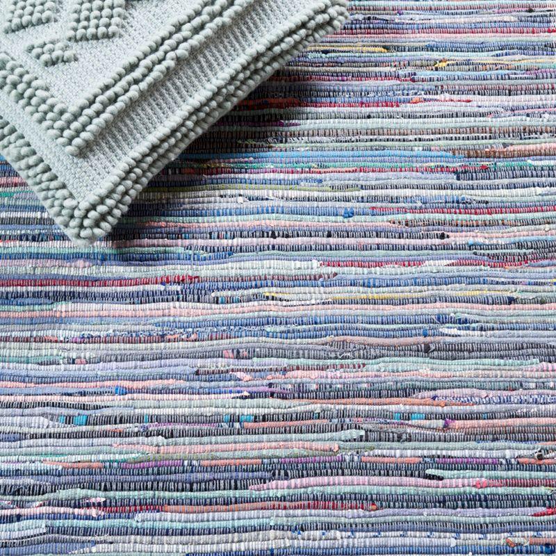 Rag Runner Rug RAR122 Hand Woven Runner Rug - Purple/Blue - 2'3"x9' - Safavieh.