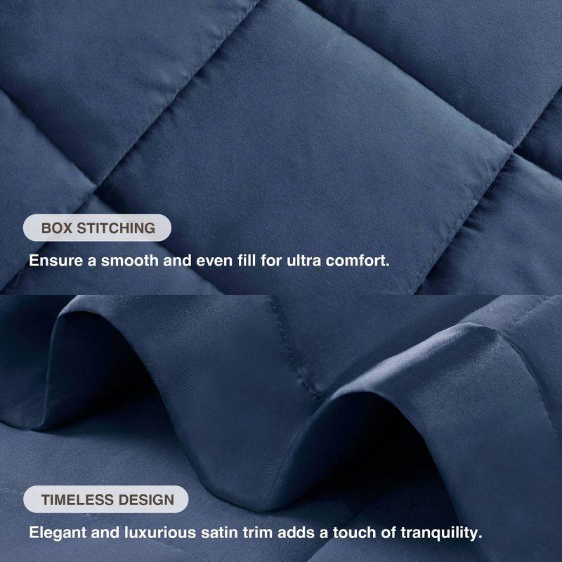 Lightweight Down Alternative Blanket with Satin Trim