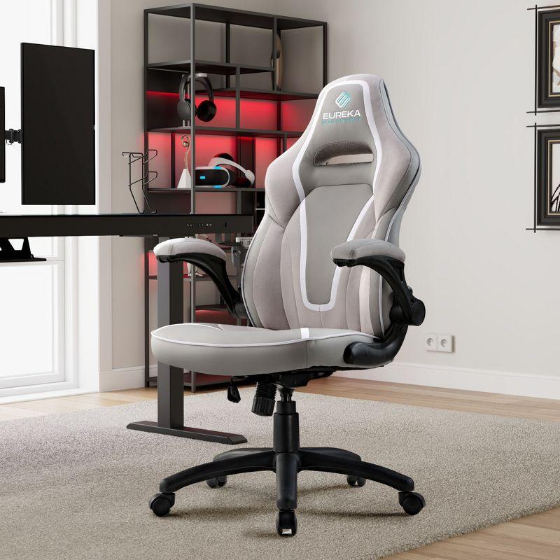 Ivy Bronx Ergonomic Racing Pu Leather Gaming Chair