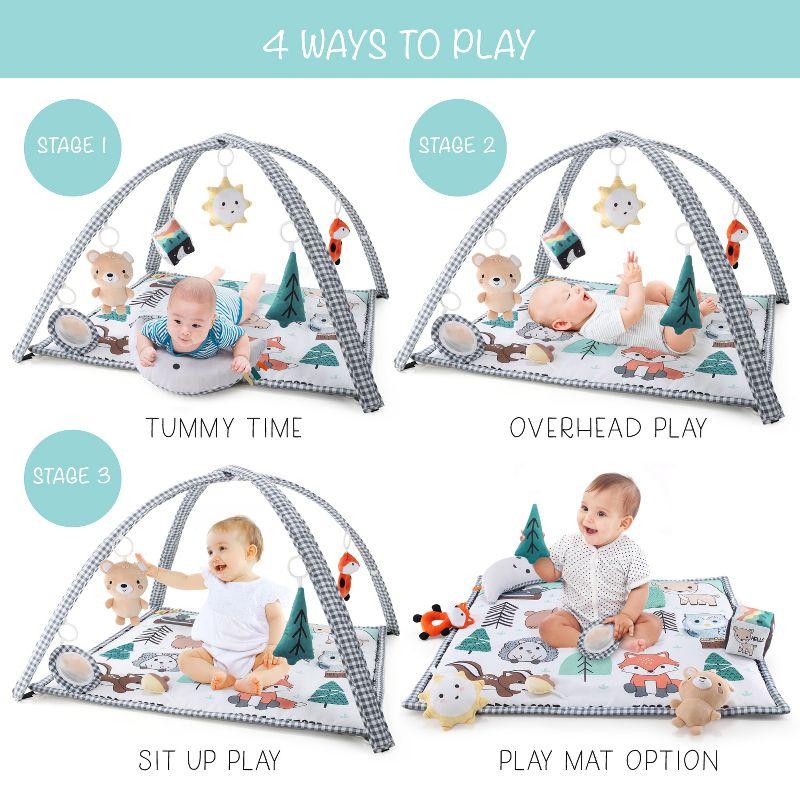 The Peanutshell Woodland 7-in-1 Activity Play Gym & Play Mat for Baby