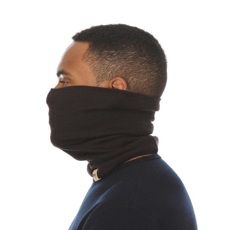 Minus33 Merino Wool Midweight - Neck Gaiter 100% Merino Wool Dark Brown