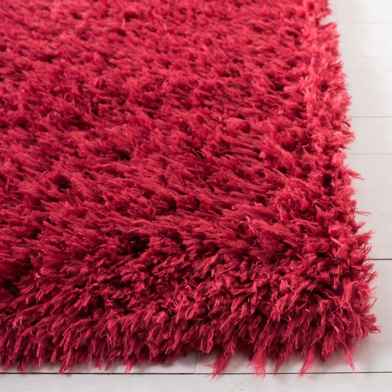 Madrid Shag 200 MDG256 Power Loomed Indoor Area Rug - Red - 4'x6' - Safavieh