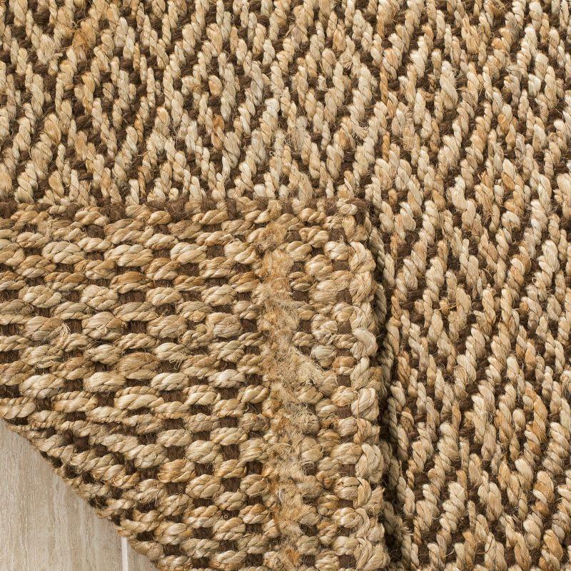 Natural Fiber NF183 Hand Woven Indoor Area Rug - Natural/Brown - 4'x6' - Safavieh