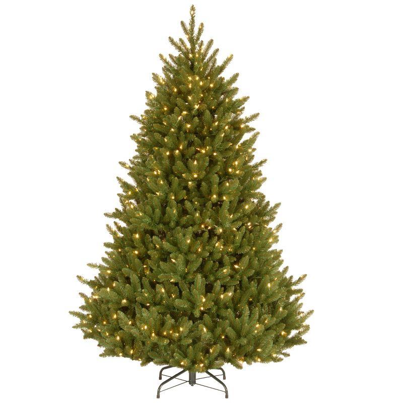 7.5' Green Fir Artificial Christmas Tree with Clear Lights