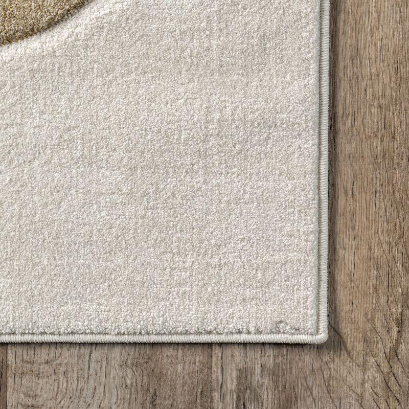 Nuloom Anabell Animal 4x6 Indoor Area Rug for Living Room Bedroom Dining Room Nursery Kitchen, Beige/Ivory