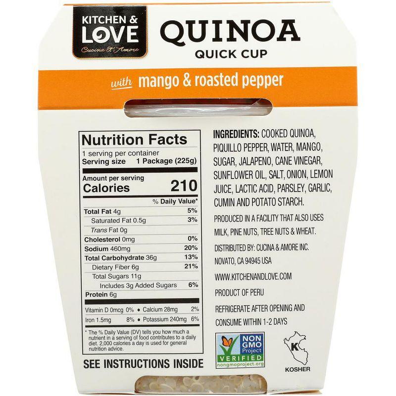 Cucina & Amore Kitchen and Love Quinoa With Mango and Roasted Pepper - Case of 6/7.9 oz