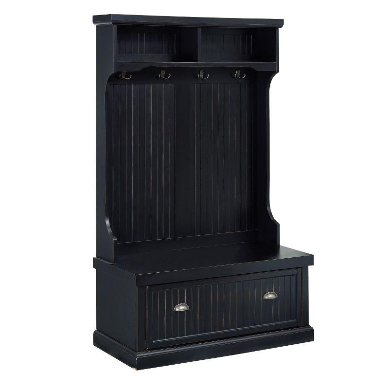 Seaside Hall Tree 40'' Wide with Bench and Shoe Storage