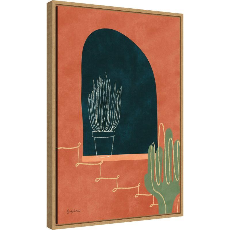 Amanti Art Desert Succulents by Becky Thorns Canvas Wall Art Print Framed 16 x 23-in.