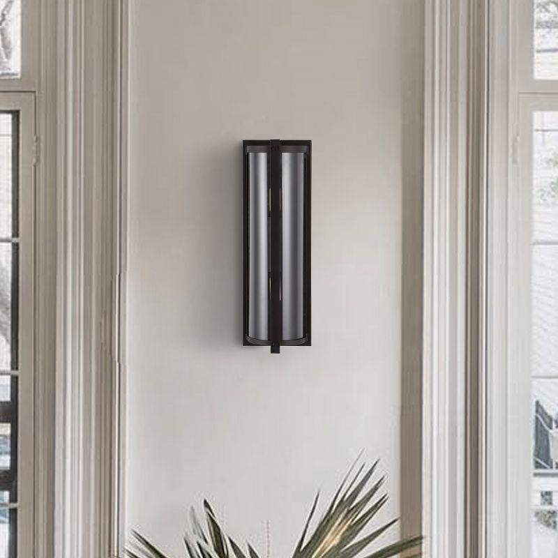 Senla Wall Sconce (Set of 2) - Oil Rubbed Bronze/Clear - Safavieh