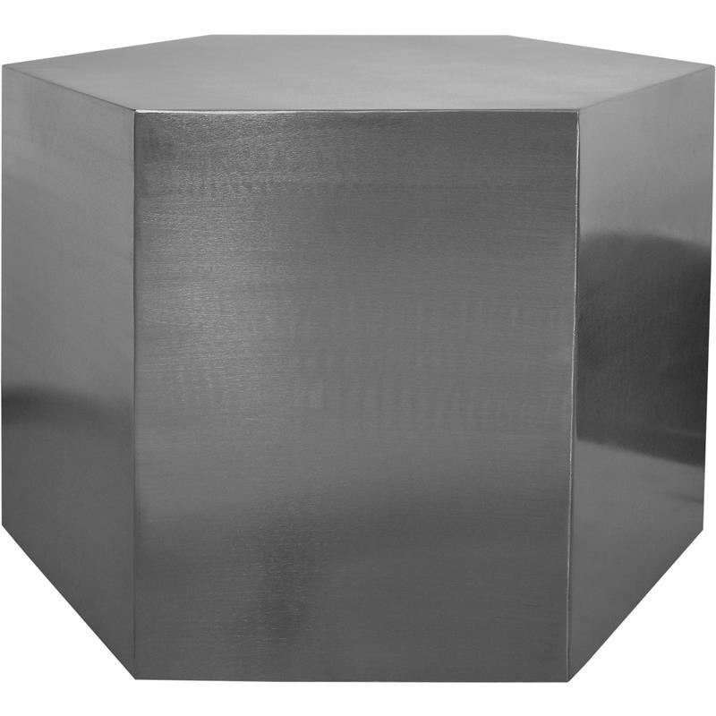 Hexagon Brushed Chrome Modular Coffee Table-Meridian Furniture