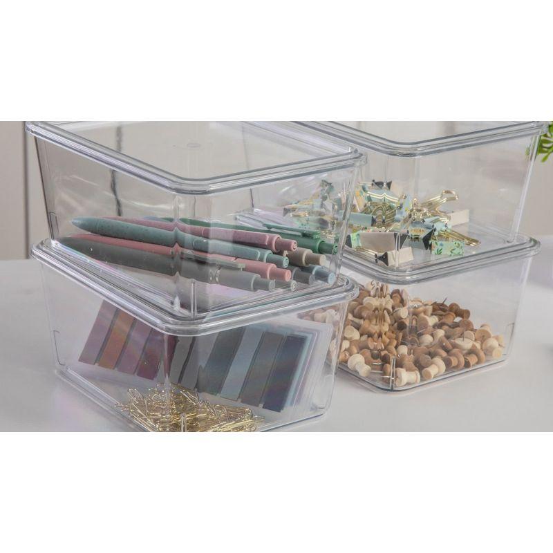 Martha Stewart Brody Premium Plastic Storage Bins With Lids