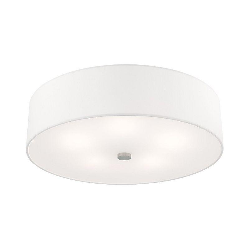 Livex Lighting Meridian 5 - Light Semi-Flush Mount in  Brushed Nickel