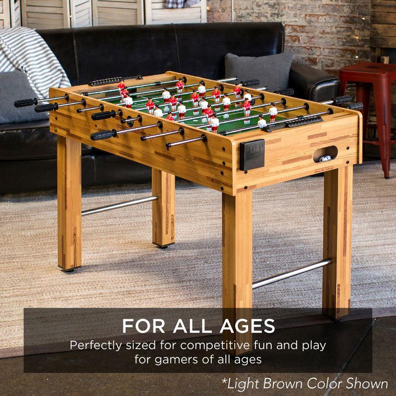 Best Choice Products 48in Competition Sized Foosball Table for Home, Game Room w/ 2 Balls, 2 Cup Holders