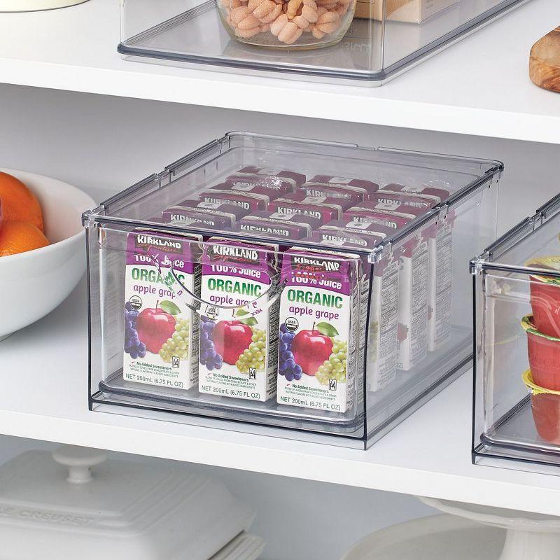iDesign iDesign Stackable Storage Drawer for Fridge or Pantry - Set of 4 - Clear (Set of 4)