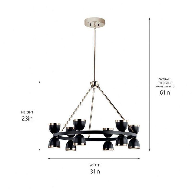 Kichler Lighting Baland 2 - Light Chandelier in  Black