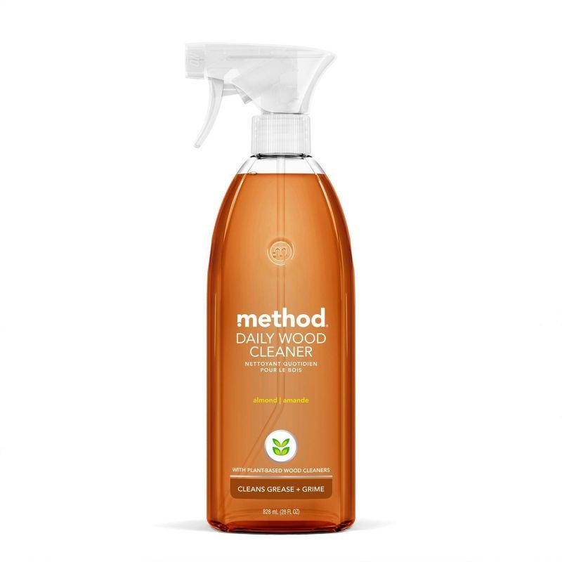 Method Almond Daily Wood Cleaner Spray Bottle - 28 fl oz