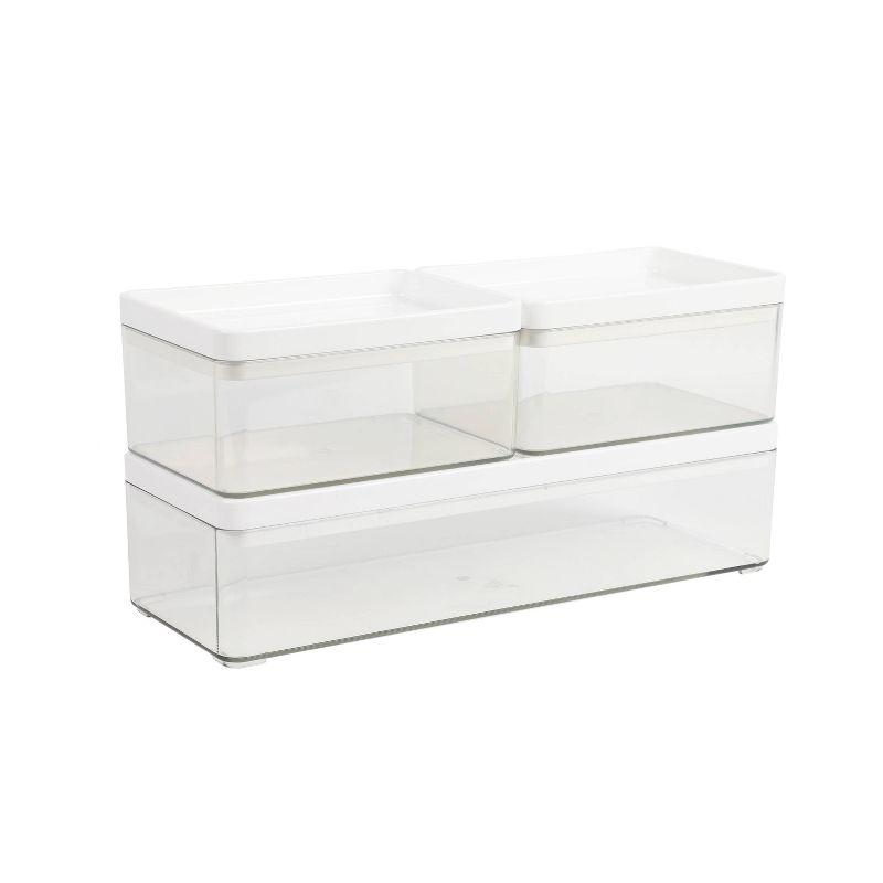 Thomas Martha Stewart Stackable Plastic Storage Box with Plastic Lids