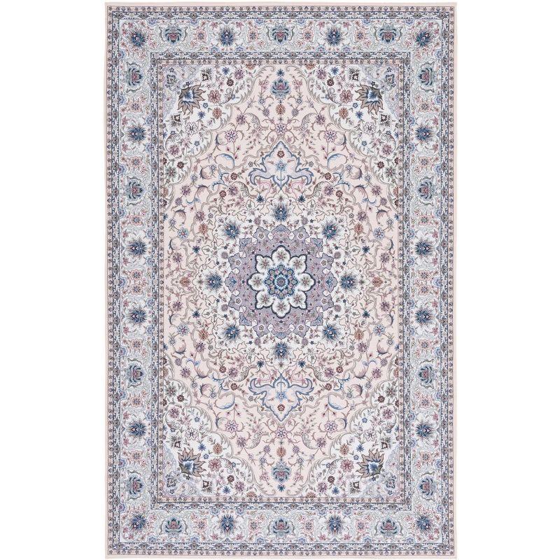 Tucson Vintage Persian TSN123 Power Loomed Machine Washable Skid-Resistant Indoor Area Rug - Beige/Green - 9'x12' - Safavieh