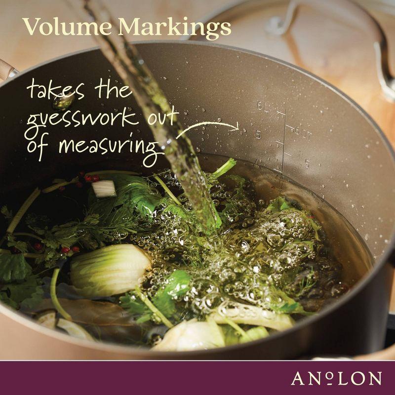 Anolon Advanced Home 8.5qt Stockpot with Steamer Insert Bronze