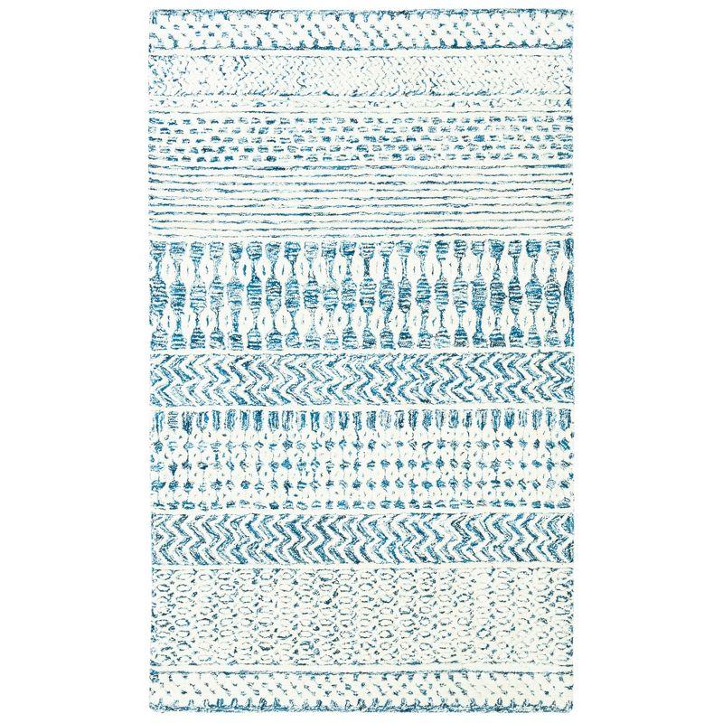 Glamour GLM538 Hand Tufted Indoor Accent Rug - Navy/Ivory - 3'x5' - Safavieh