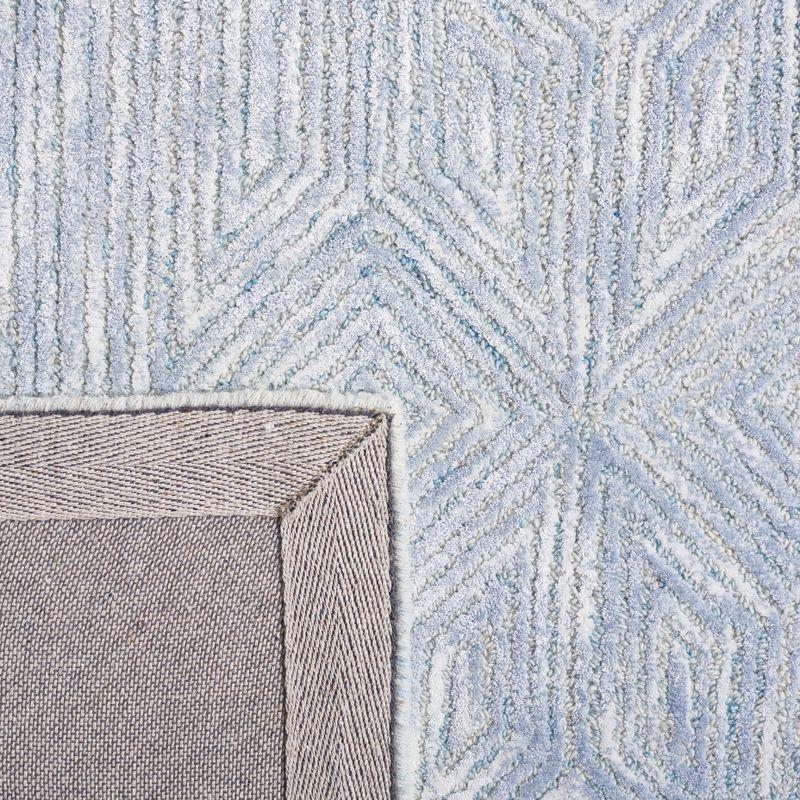 Soho SOH127 Hand Tufted Indoor Area Rug - Blue/Grey - 8'x10' - Safavieh
