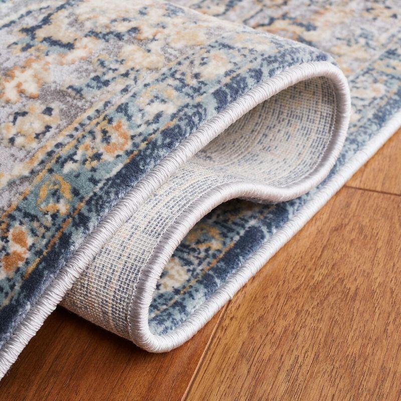 Cosmopolitan 600 CSM684 Power Loomed Indoor Area Rug - Cream/Blue - 9'x12' - Safavieh