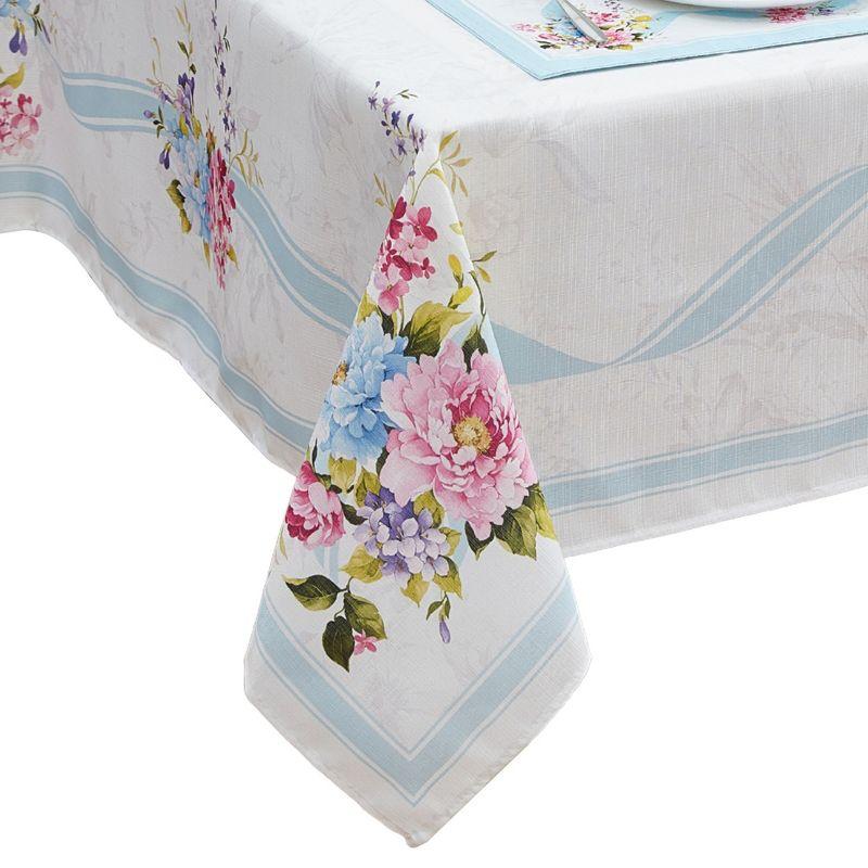 Rose Cottage Engineered Tablecloth - Multicolor - 60x120 - Elrene Home Fashions