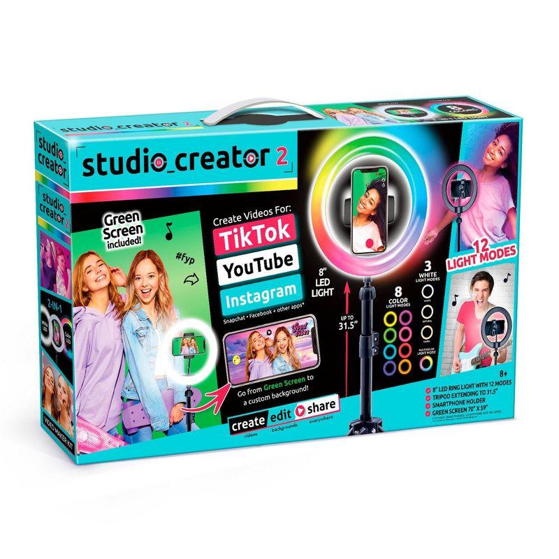 Studio Creator Video Maker 2 - Canal Toys: Creator Kit for Girls Age 8+, DIY Art & Craft Activity, Includes Light