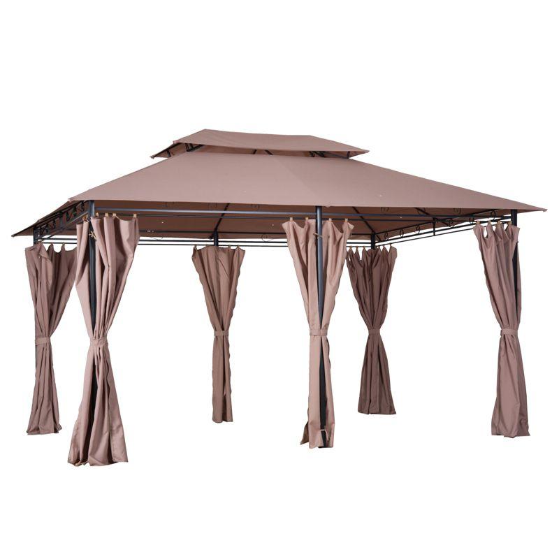 13 Ft. W x 10 Ft. D Steel Patio Gazebo