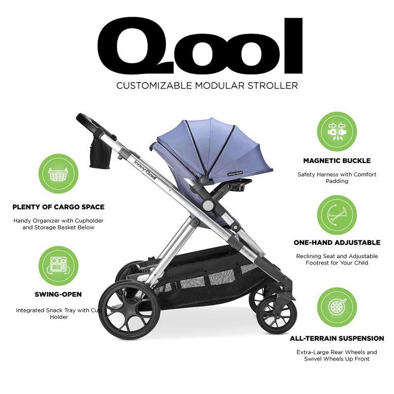 joovy 2022 Qool Single, Double, Triple Stroller, Slate