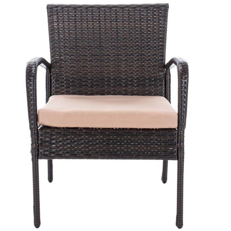 Moore 3 Piece Patio Outdoor Lounge Set  - Safavieh