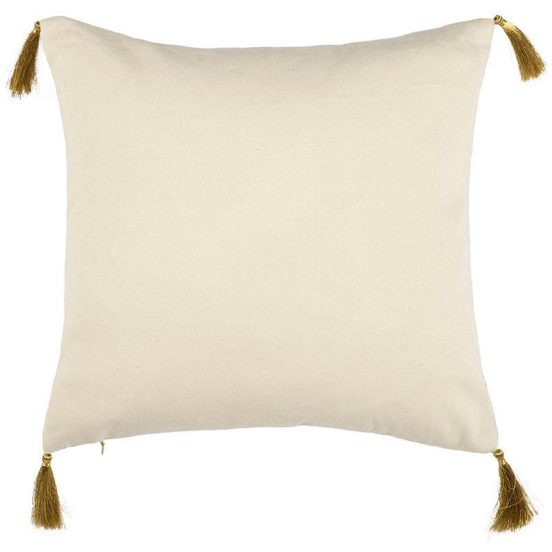 Cardwell Tassels Reversible Throw Pillow