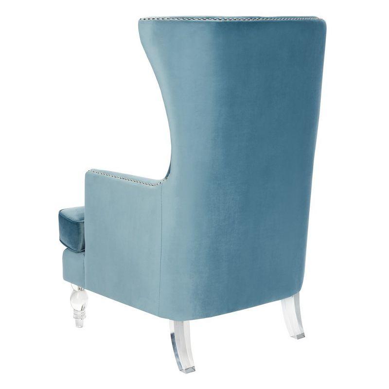 Geode Modern Wingback Chair - SFV4745 - Light Blue - Safavieh Couture