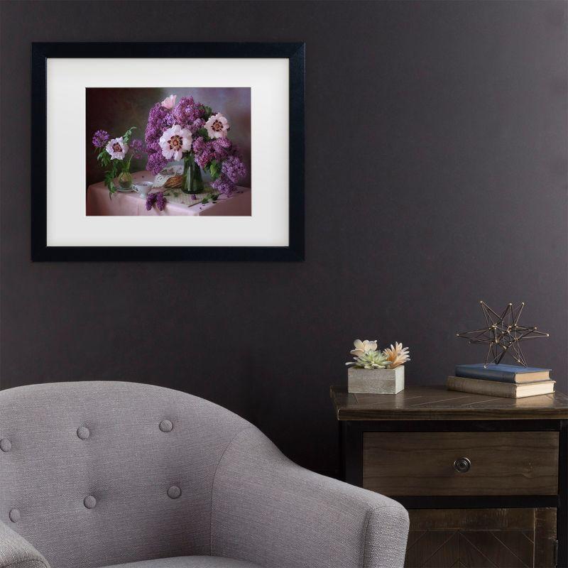 Tatyana Skorokhod Black Framed Floral Canvas Print