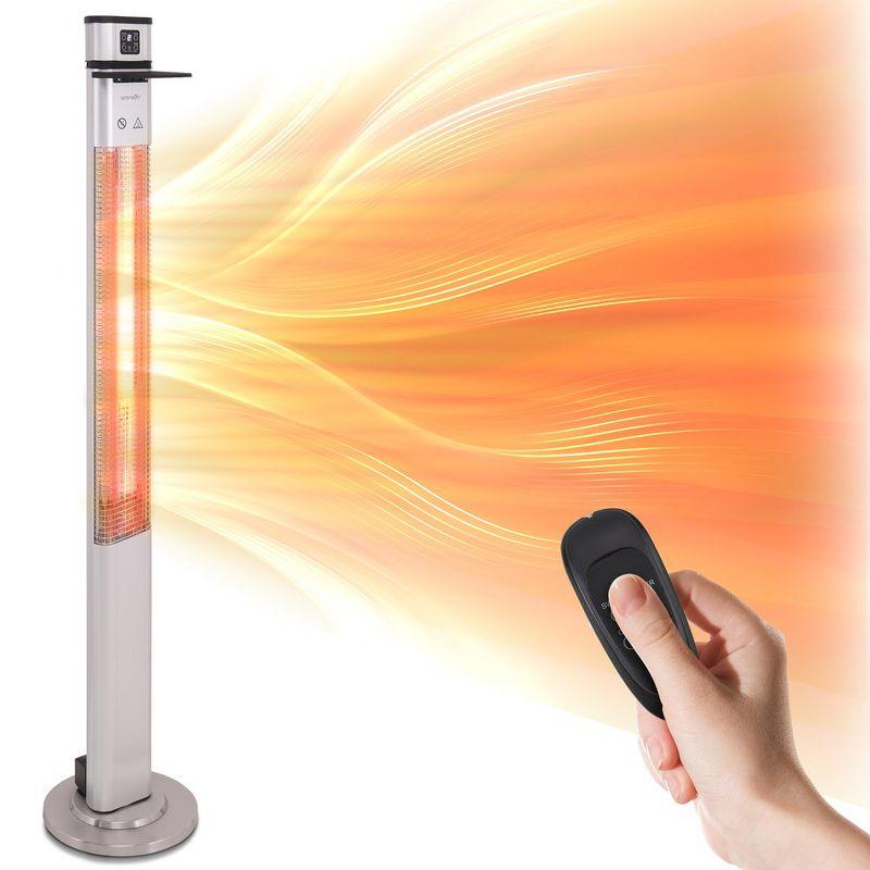 SereneLife Stainless Steel Electric Standing Patio Heater