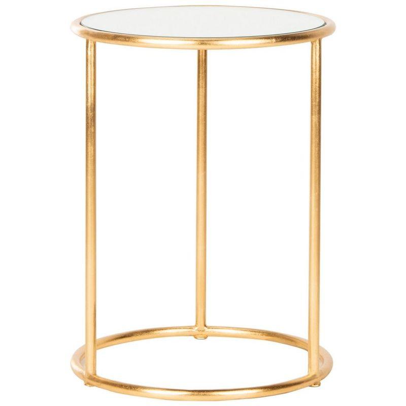Shay Accent Table - FOX2523A - Gold/Mirror - Safavieh Couture