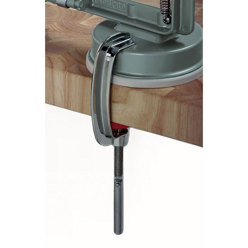 Norpro Apple-Master Parer, Slicer & Corer With Vacuum Base and Clamp for Rough Surfaces, Gray