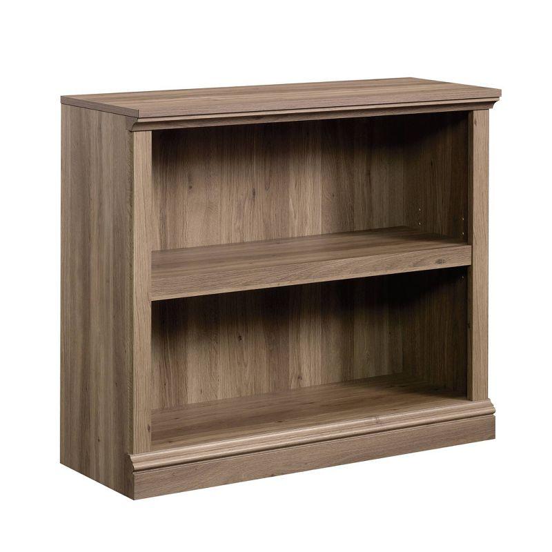 29.9" 2 Shelf Bookshelf Salt Oak - Sauder: Mid-Century Modern, Wood Composite, Adjustable