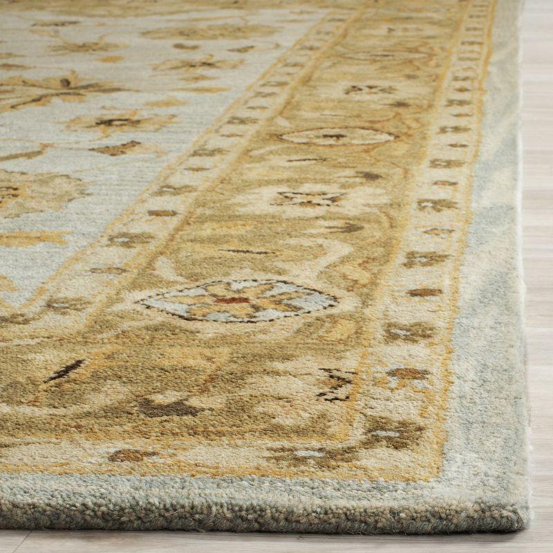 Antiquity AT856 Hand Tufted Area Rug - Light Blue/Sage - 8'3"x11' - Safavieh.
