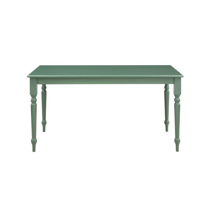 Rectangular Carolina Dining Table Equestrian Green - Boraam