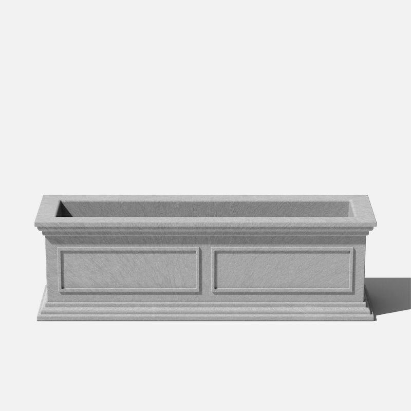 Gray 36-inch Recycled Plastic Window Box Planter